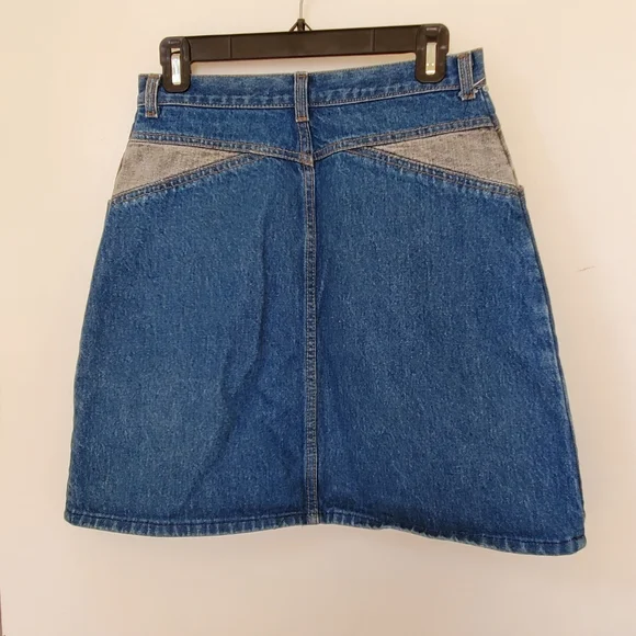 Vintage 80s denim mini skirt - Picture 7 of 11